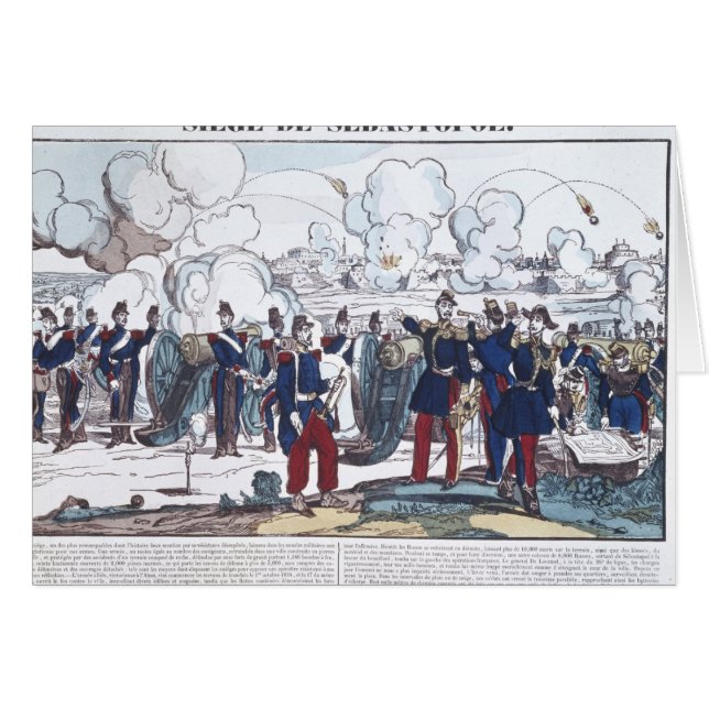 Siege av Sebastopol, 1854-55 Hälsningskort (Framsidan Horizontal)