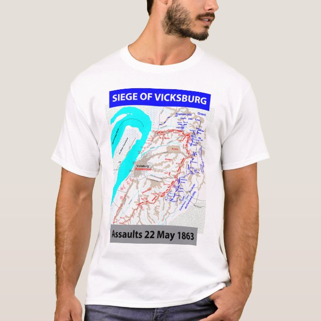 Siege av Vicksburg Tee Shirt (Framsida)
