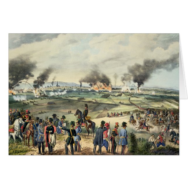 Siege av Wien, 28th Oktober 1848 Hälsningskort (Framsidan Horizontal)