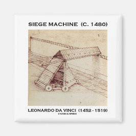 Siege Maskin (C. 1480) Leonardo da Vinci Magnet