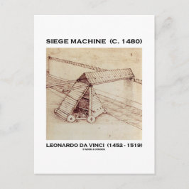 Siege Maskin (C. 1480) Leonardo da Vinci Vykort