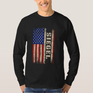 SIEGEL Efternamn Tröja SIEGEL Namn Amerikansk Flag