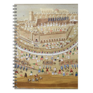 Siegen av Athens i 1827, från det bildmässiga h Anteckningsbok