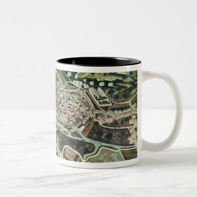 Siegen av Chartres i 1568 Två-Tonad Mugg (Höger)