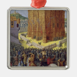 Siegen av Jerusalem vid Nebuchadnezzar Julgransprydnad Metall