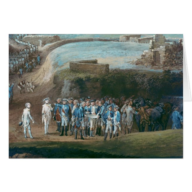 Siegen av Yorktown Hälsningskort (Framsidan Horizontal)