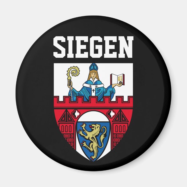 Siegen (Nordrhein-Westfalen) - TYSKLAND Magnet (Framsidan)