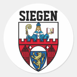Siegen (Nordrhein-Westfalen) - TYSKLAND Runt Klistermärke