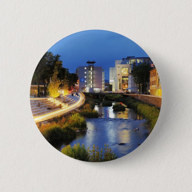 Siegen Siegufer zur blauen Stunde Knapp (Framsida)