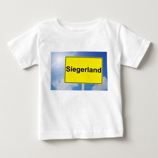 Siegerland Schild mit Himmelhintergrund T-shirt (Framsida)