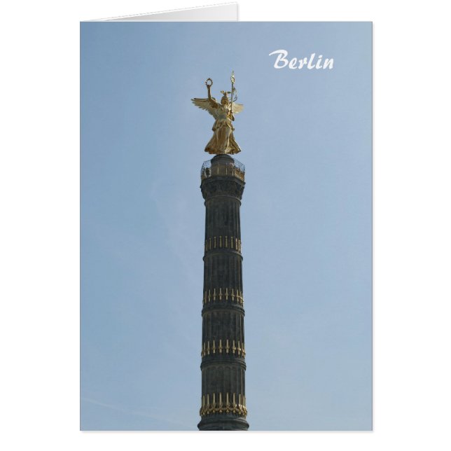 Siegessaule Berlin Hälsningskort (Framsidan)