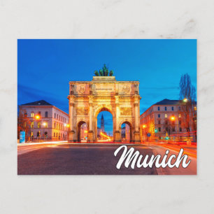 Siegestor, München, Tyskland Vykort