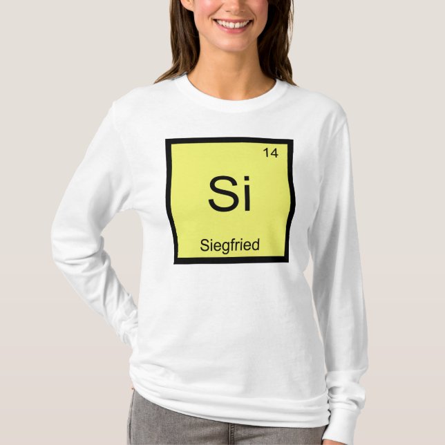 Siegfried Namn Kemi Element Periodiska Systemet Tröja (Framsida)