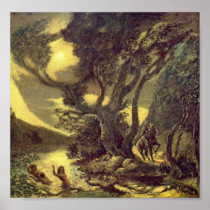 Siegfried och Rhine Maidens Poster