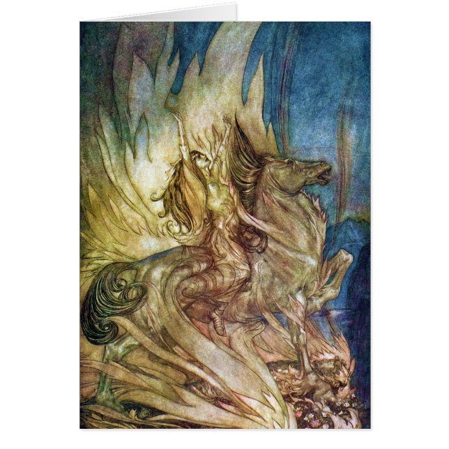 Siegfried & The Twilight of the Gods by A Rackham Hälsningskort (Framsidan)