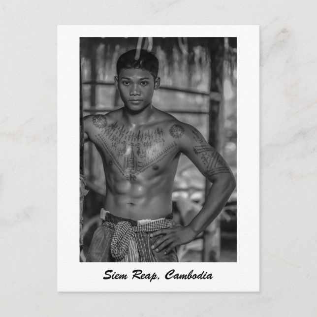 Siem RAP, vykort för Kambodja (Framsida)