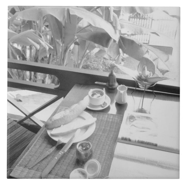 Siem Reap Kambodja, Continental Breakfast Kakelplatta (Framsidan)