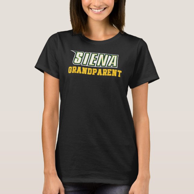 Siena College Grandparent Saints Pride Graphic T Shirt (Framsida)