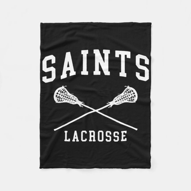 Siena College Saints Lacrosse Throwback Retro Cros Fleecefilt (Framsidan)