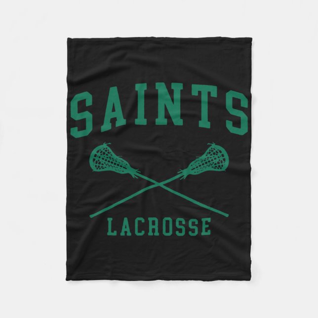 Siena College Saints Lacrosse Throwback Retro Cros Fleecefilt (Framsidan)