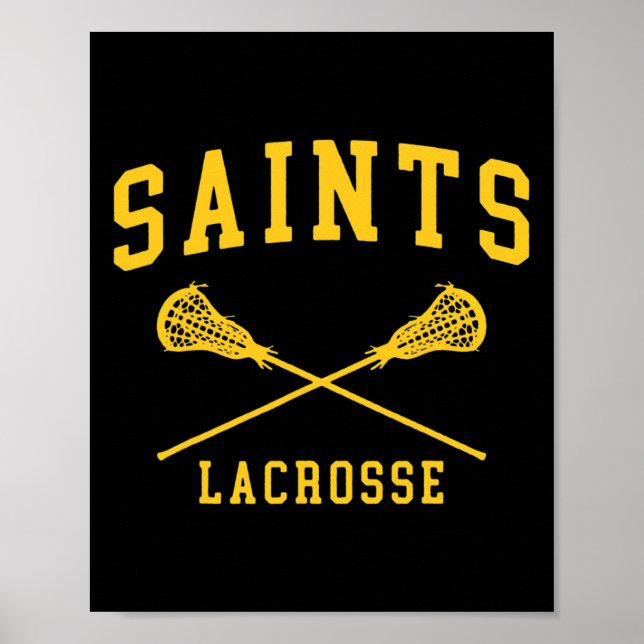 Siena College Saints Lacrosse Throwback Retro Cros Poster (Framsidan)