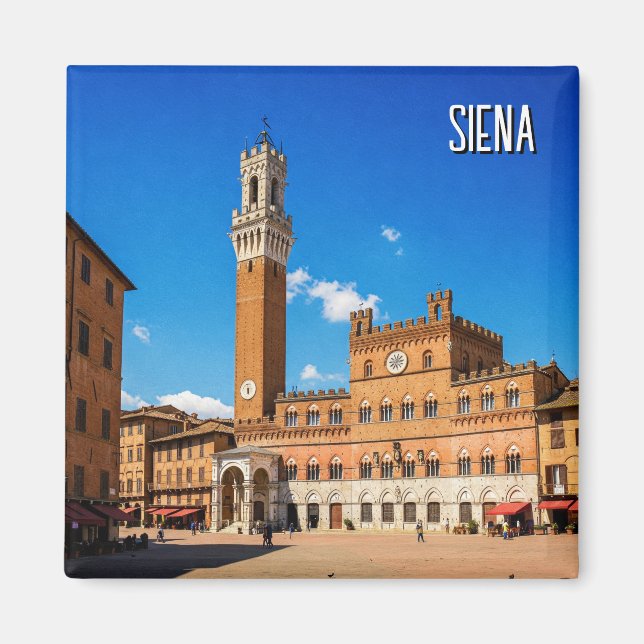 Siena Italien Travel Magnet (Framsidan)