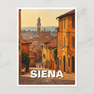 Siena Italien Travel Vykort