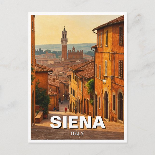 Siena Italien Travel Vykort (Framsida)