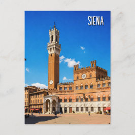 Siena Italien Travel Vykort