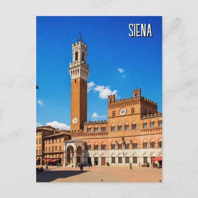 Siena Italien Travel Vykort (Framsida)