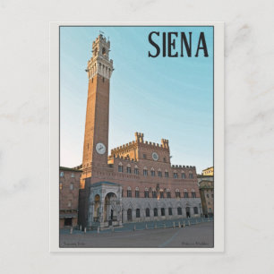 Siena - Palazzo Pubblico Morgon Vykort