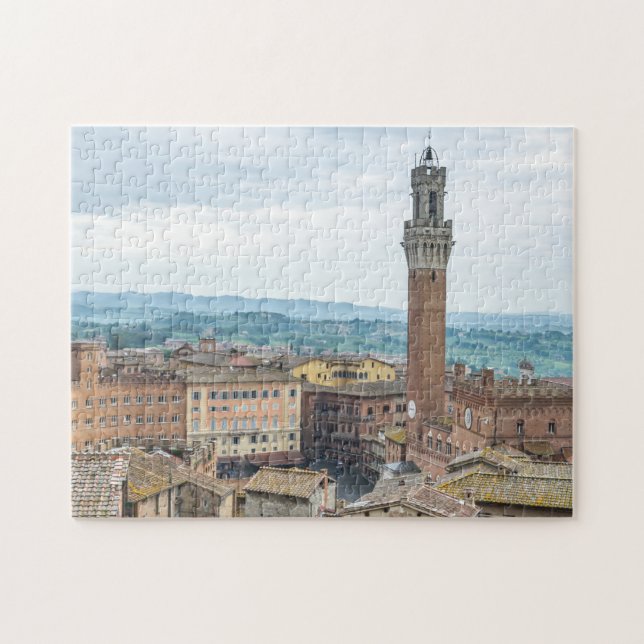 Siena Piazza del Campo view puzzle Pussel (Horisontell)