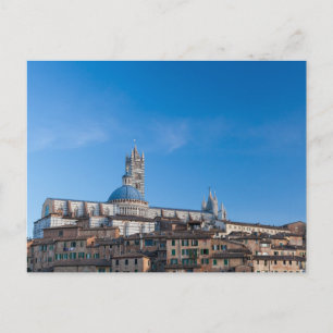 Siena skyline, Italien Vykort