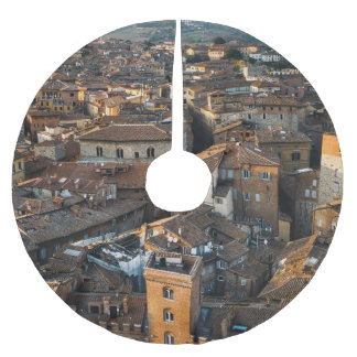 Siena Sunset: Red Tak Panorama Julgransmatta Borstad Polyester