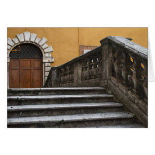 Siena, Toscana, Italien - Låg vinkelvy av Hälsningskort