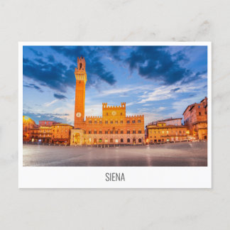 Siena, Toskana, vykort för Italien