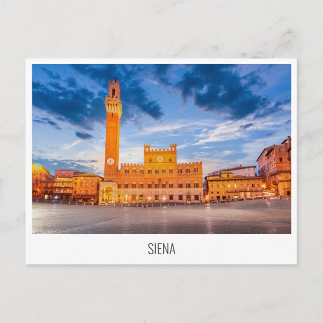 Siena, Toskana, vykort för Italien (Framsida)
