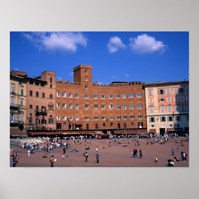 Siena Tuscany Italien Poster (Framsidan)
