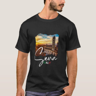 Siena Tuscany Souvenir Sunset i Siena T Shirt