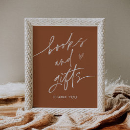 SIENNA Bokar och presenterar babyskylt Poster