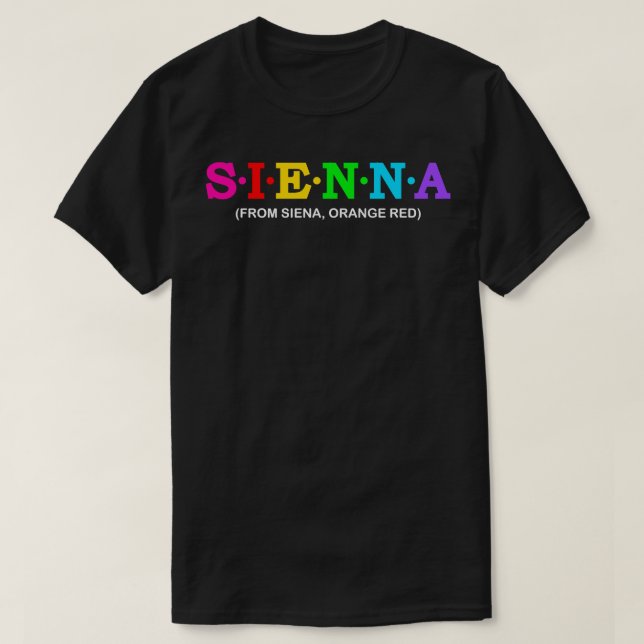 Sienna från Siena Orange Red T Shirt (Design framsida)