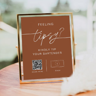 SIENNA känner Tipsy-tecken, Venmo Pengarar App Pos Poster