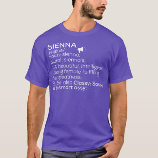 Sienna Namn Sienna Definition Sienna Female Namn S T Shirt