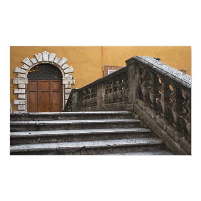 Sienna, Toscana, Italien - Låg vinkelvy av Fototryck (Framsidan)