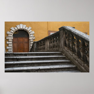 Sienna, Toscana, Italien - Låg vinkelvy av Poster