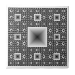 Sierpiński mattar fractal kakelplatta