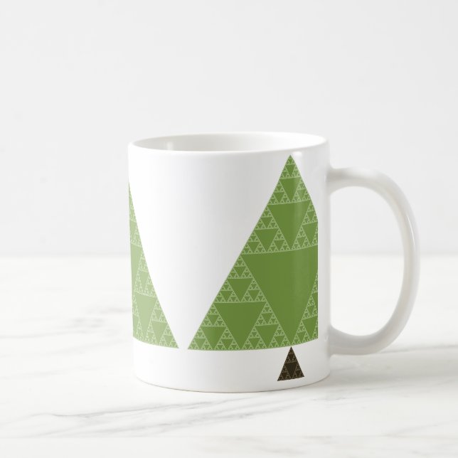 Sierpinski triangelträd kaffemugg (Höger)