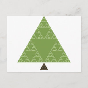 Sierpinski Triangle Träd Vykort