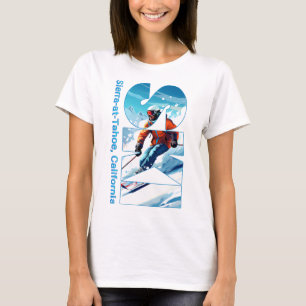 Sierra-at-tahoe Coola Skiing Vacation Ski utomhus T Shirt