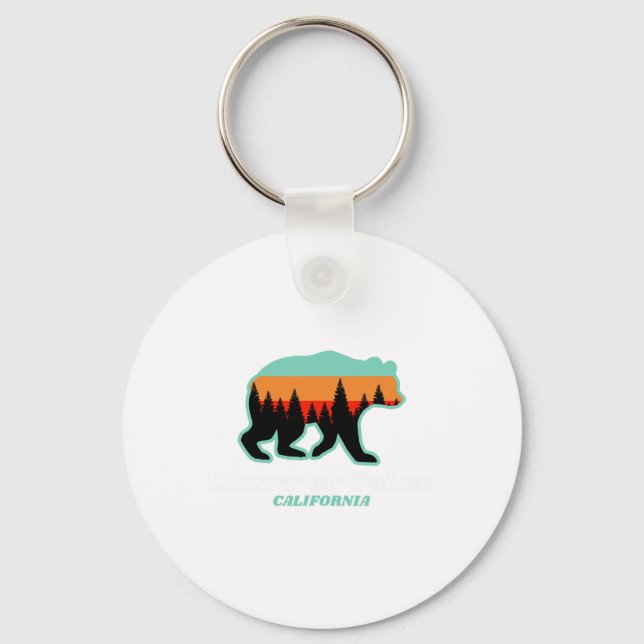 Sierra-at-tahoe Skiing Snowboarding California Bea Nyckelring (Framsida)